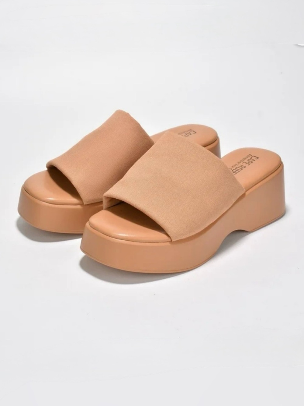 Cape Robbin Charges Platform Canvas Strap Sandals
